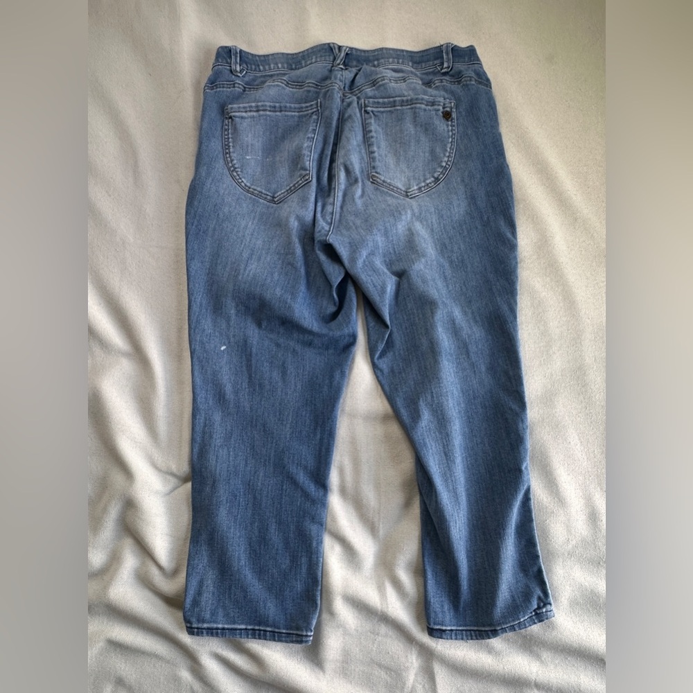 DEMOCRACY “Ab"solution Ankle Straight Leg Jeans | Womens 18W - Picture 4 of 10